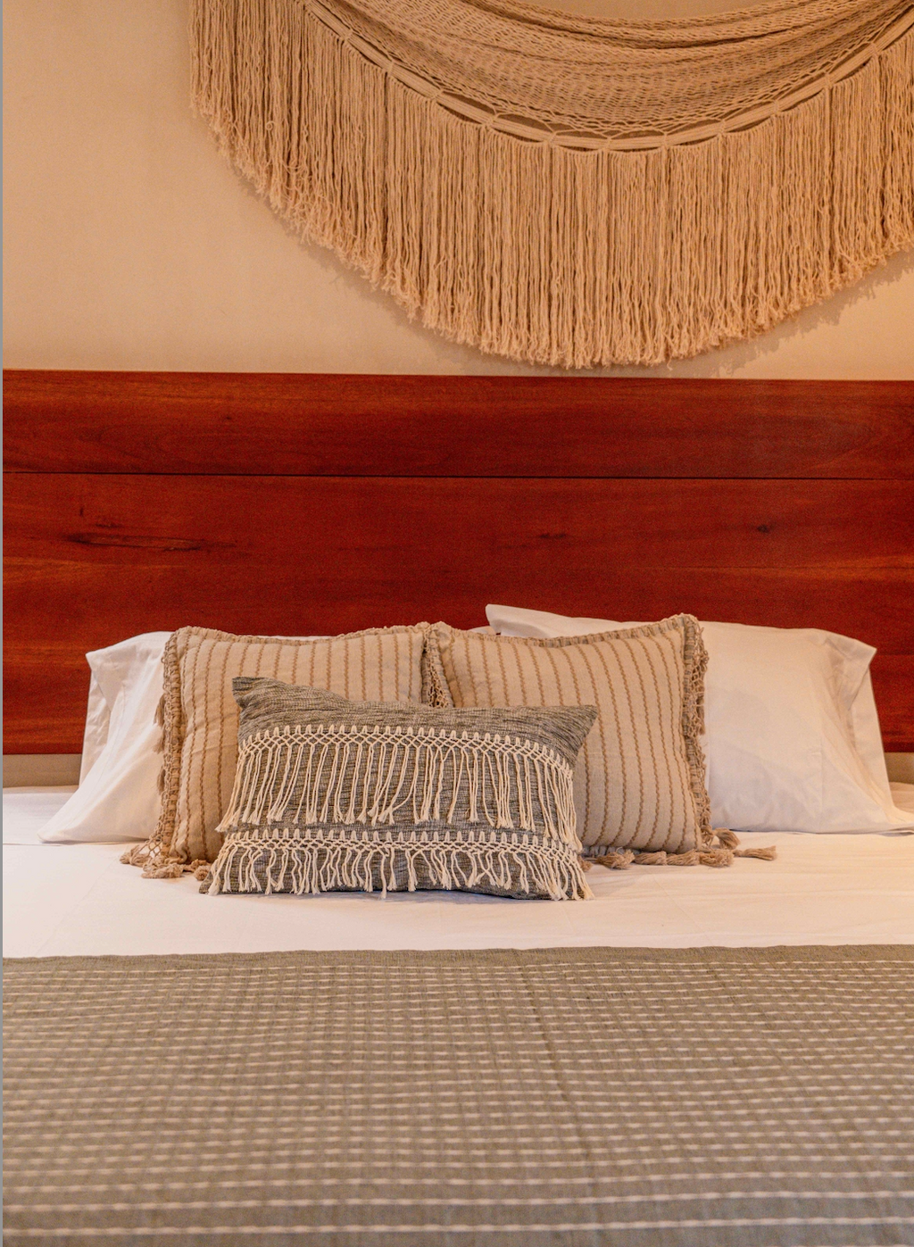 Set de cama artesanal KS rayas