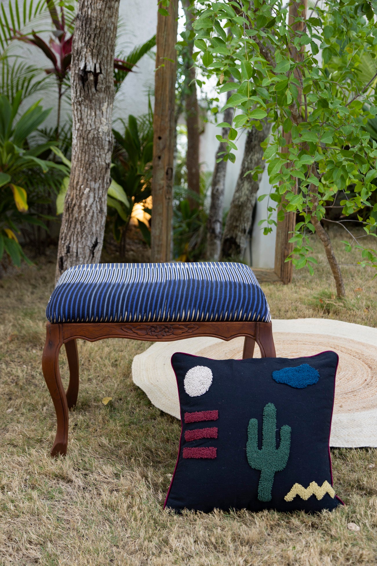 Set de cojines cara cactus