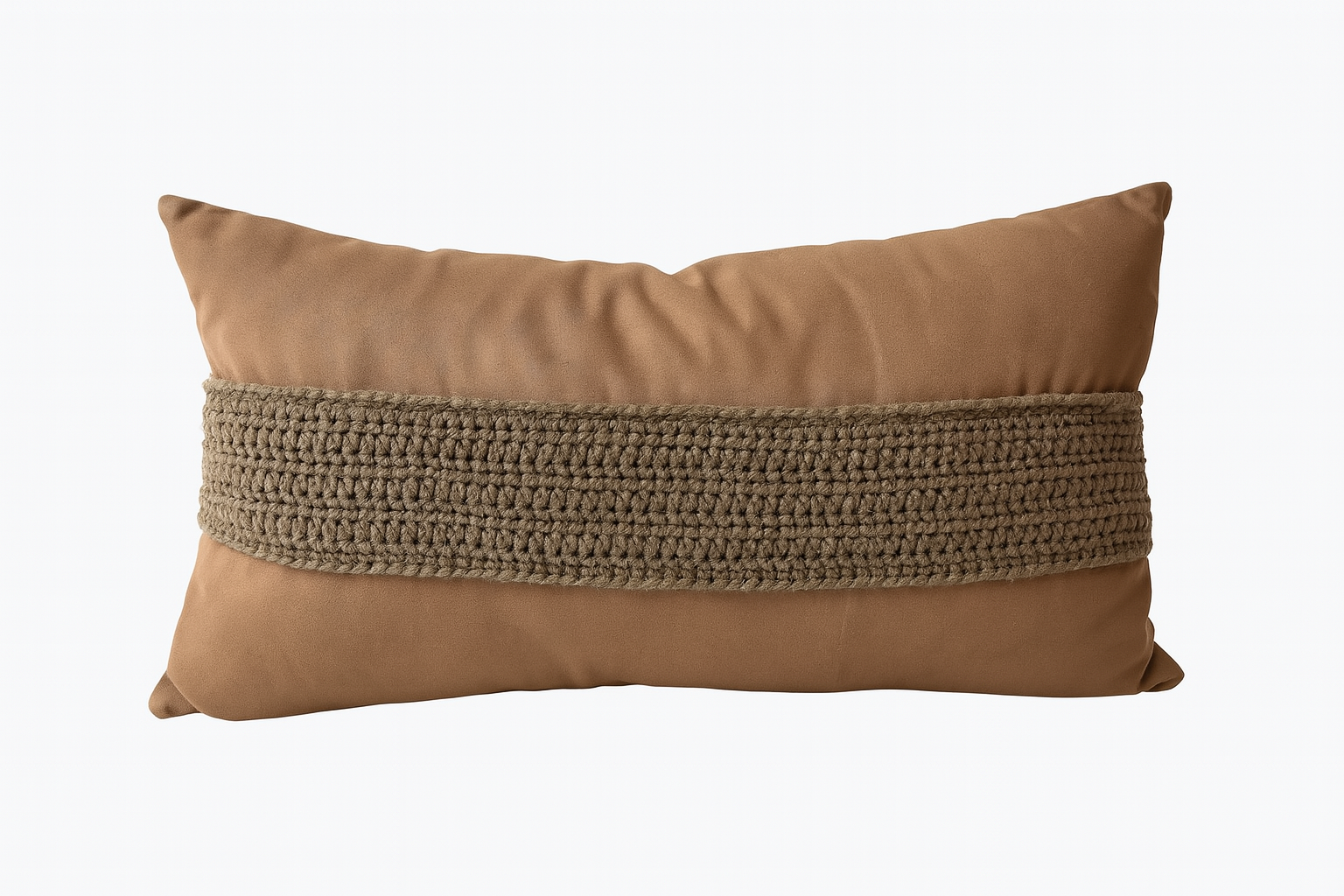 Cojín Franja Crochet